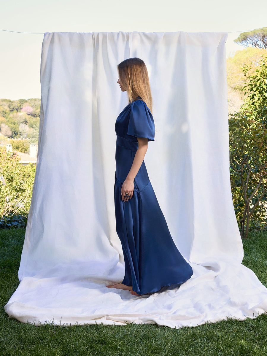 Maira Silk Dress