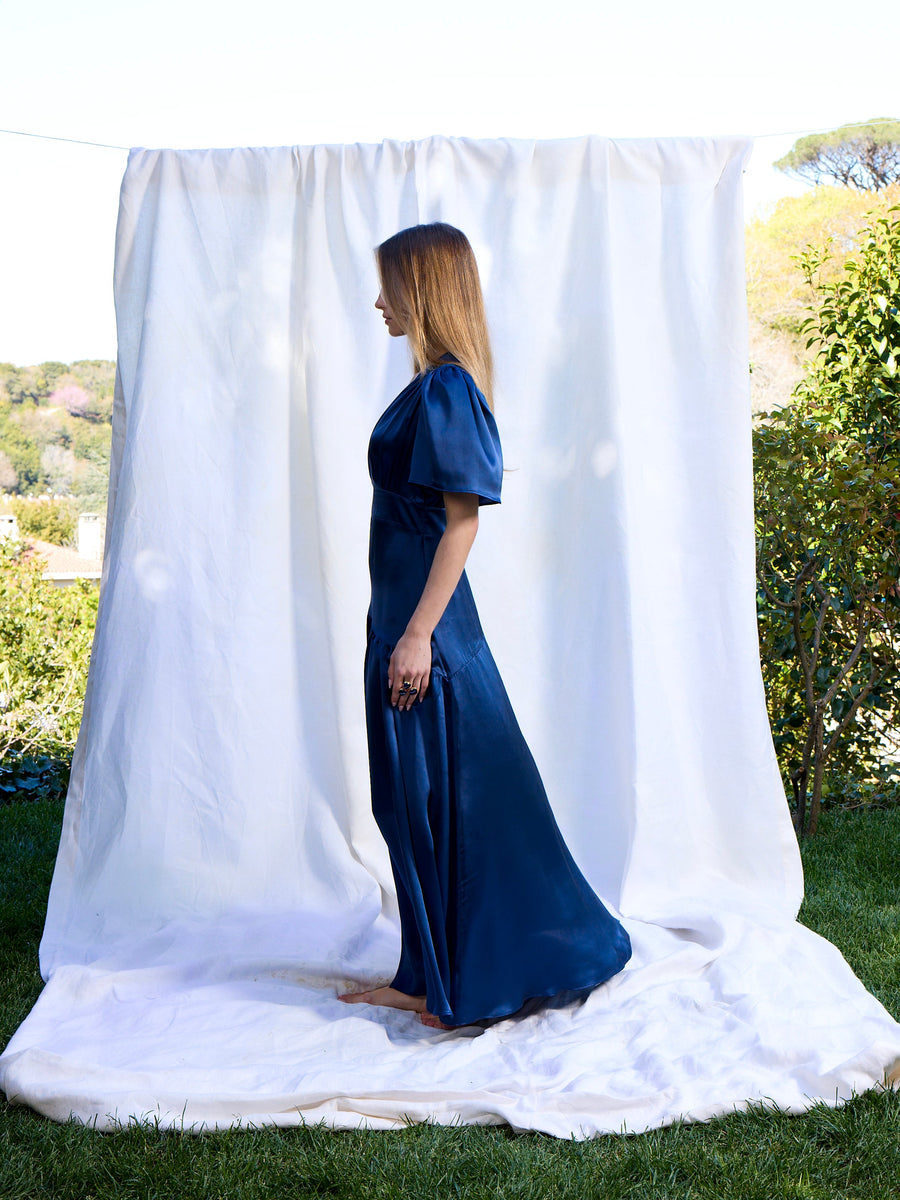 Maira Silk Dress