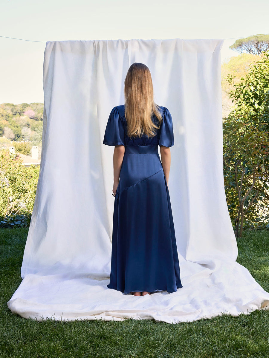 Maira Silk Dress