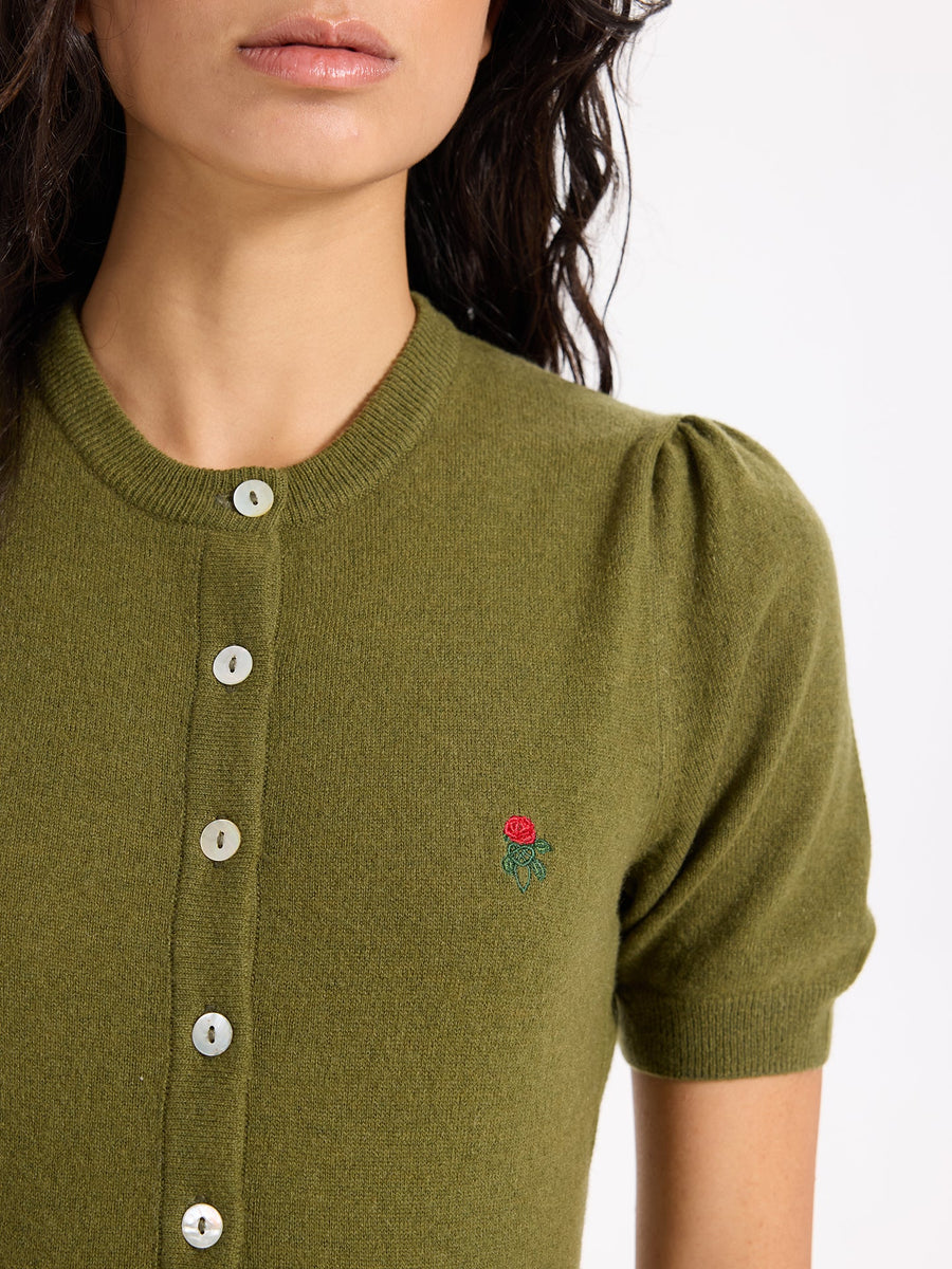 Lover's Knot Wool Cashmere Cardigan Dress