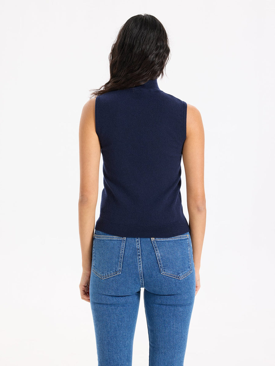 Lover's Knot Wool Cashmere Turtleneck Top