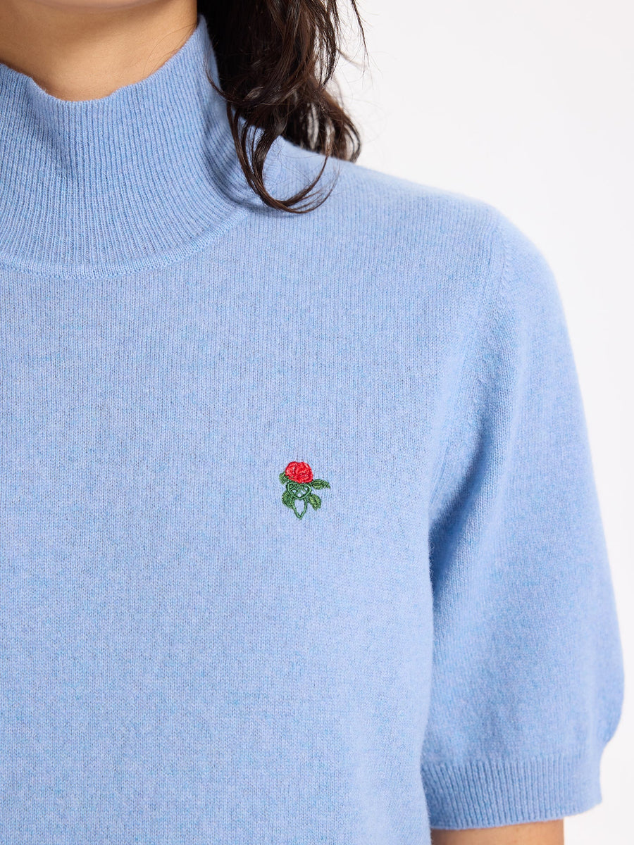 Lover's Knot Wool Cashmere Turtleneck Sweater