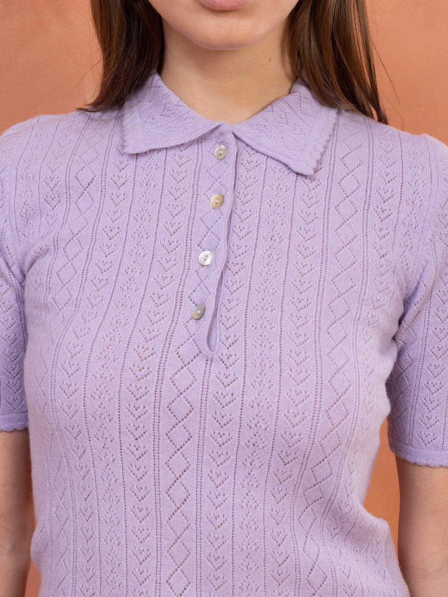 Hearts in a Row Knit Polo