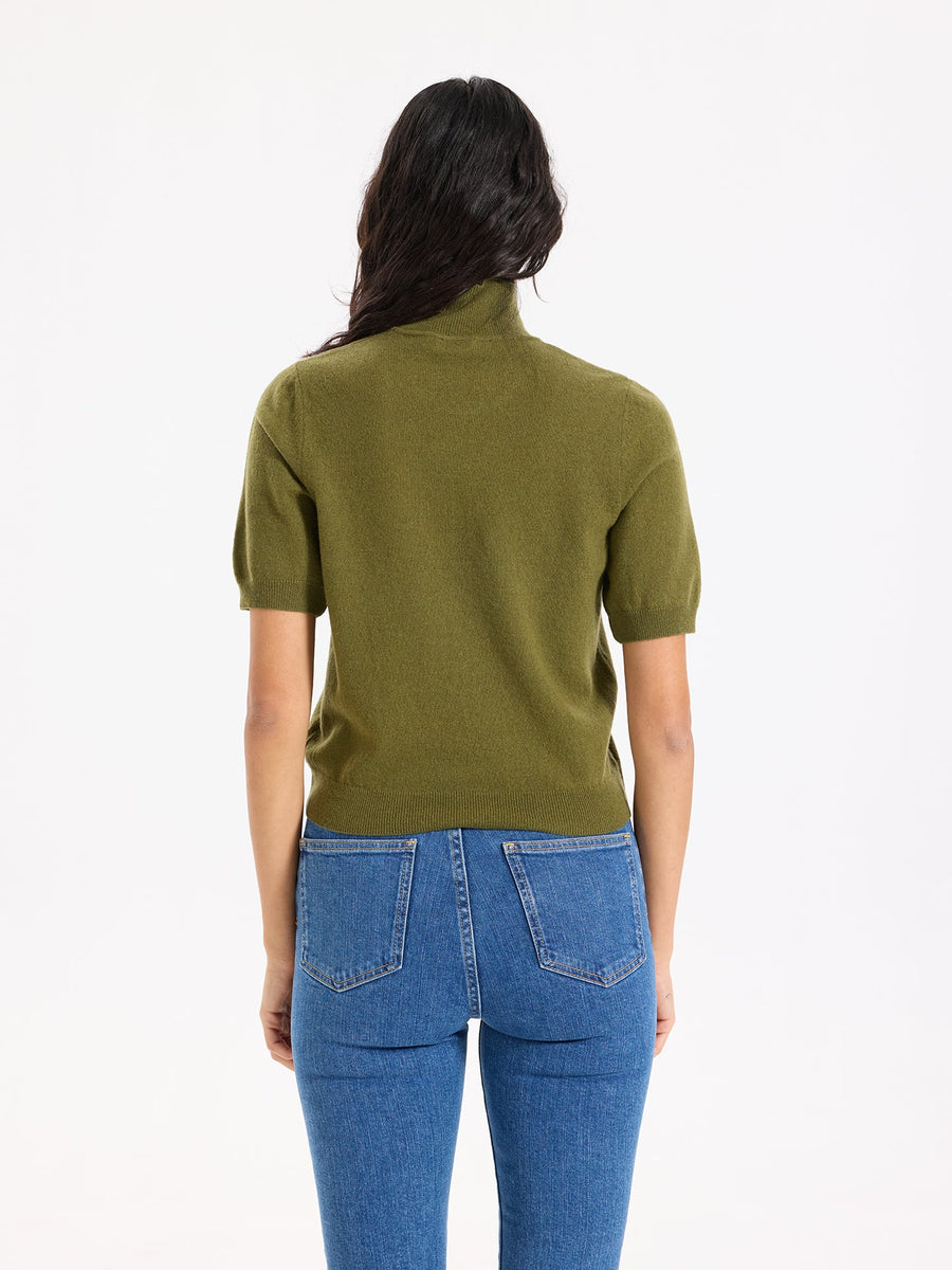 Lover's Knot Wool Cashmere Turtleneck Sweater