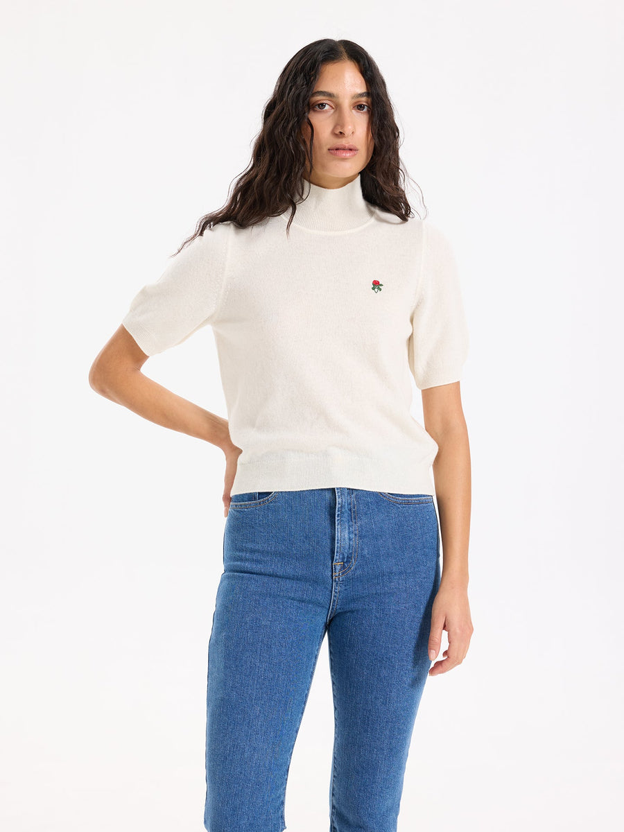 Lover's Knot Wool Cashmere Turtleneck Sweater