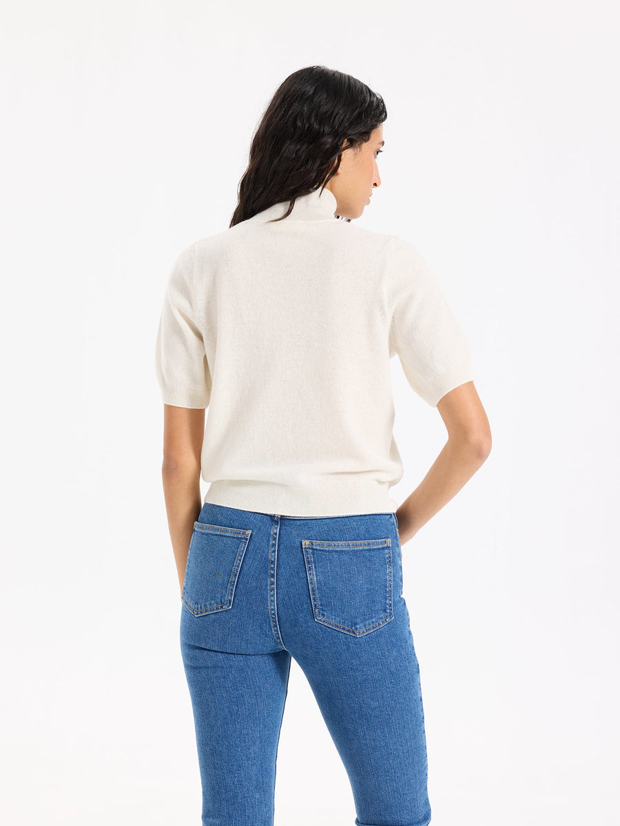 Lover's Knot Wool Cashmere Turtleneck Sweater