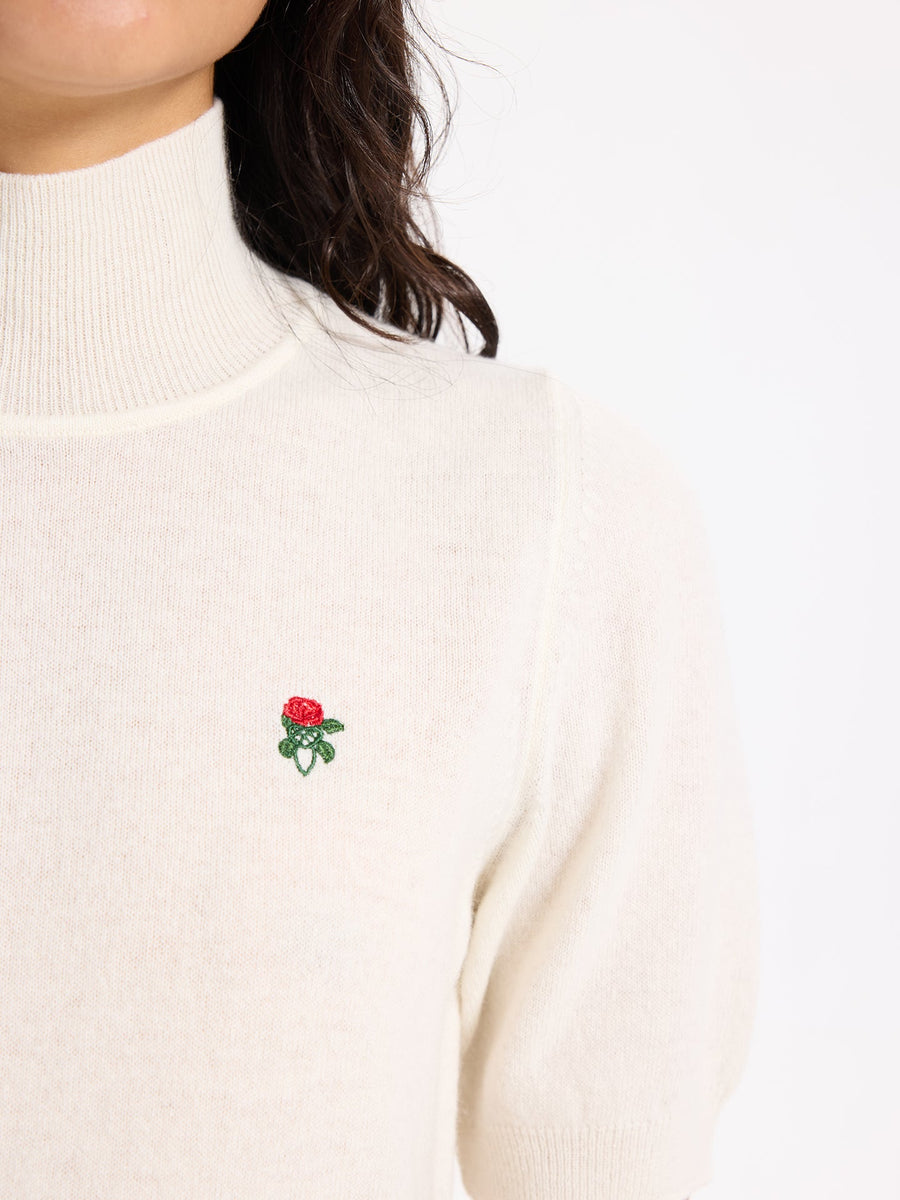 Lover's Knot Wool Cashmere Turtleneck Sweater