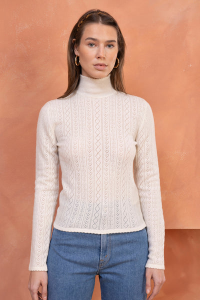 Hearts in a Row Knit Turtleneck