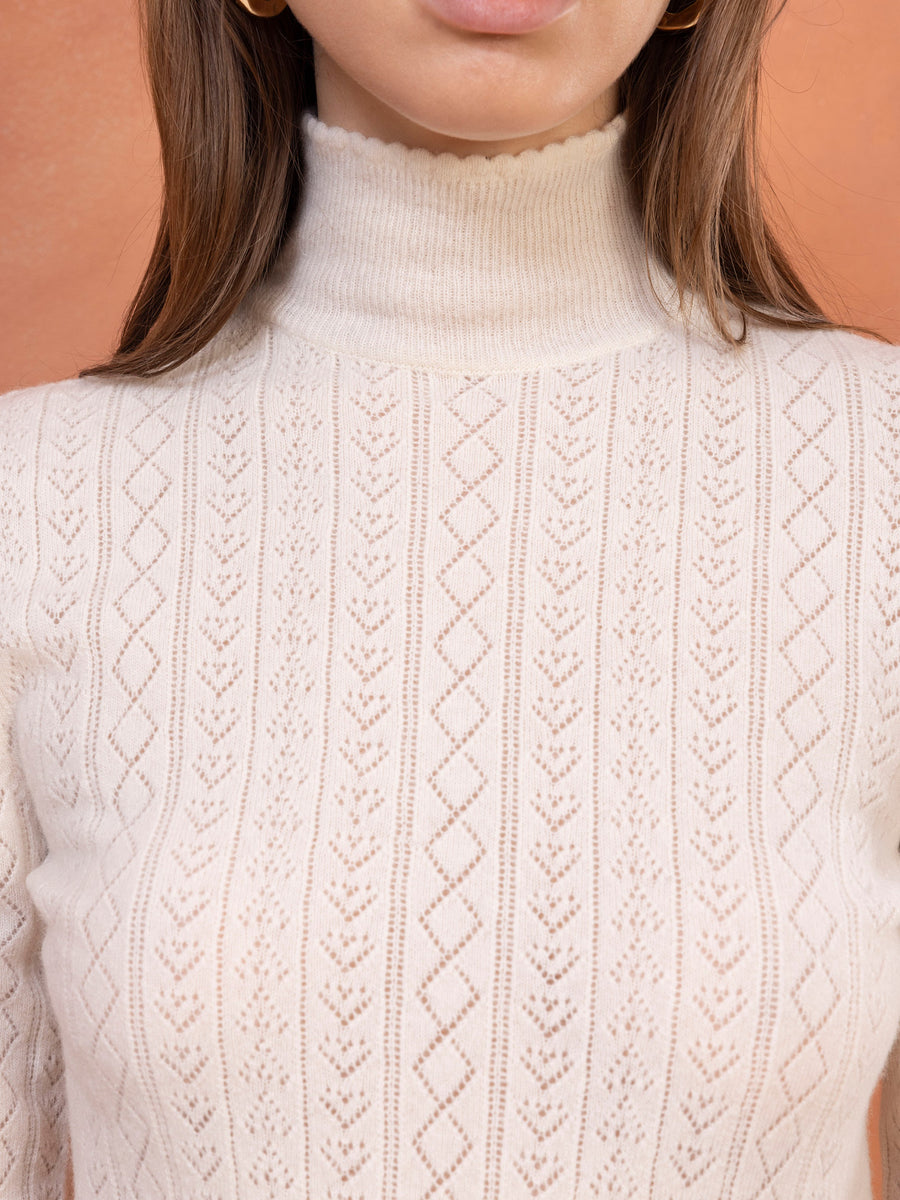 Hearts in a Row Knit Turtleneck