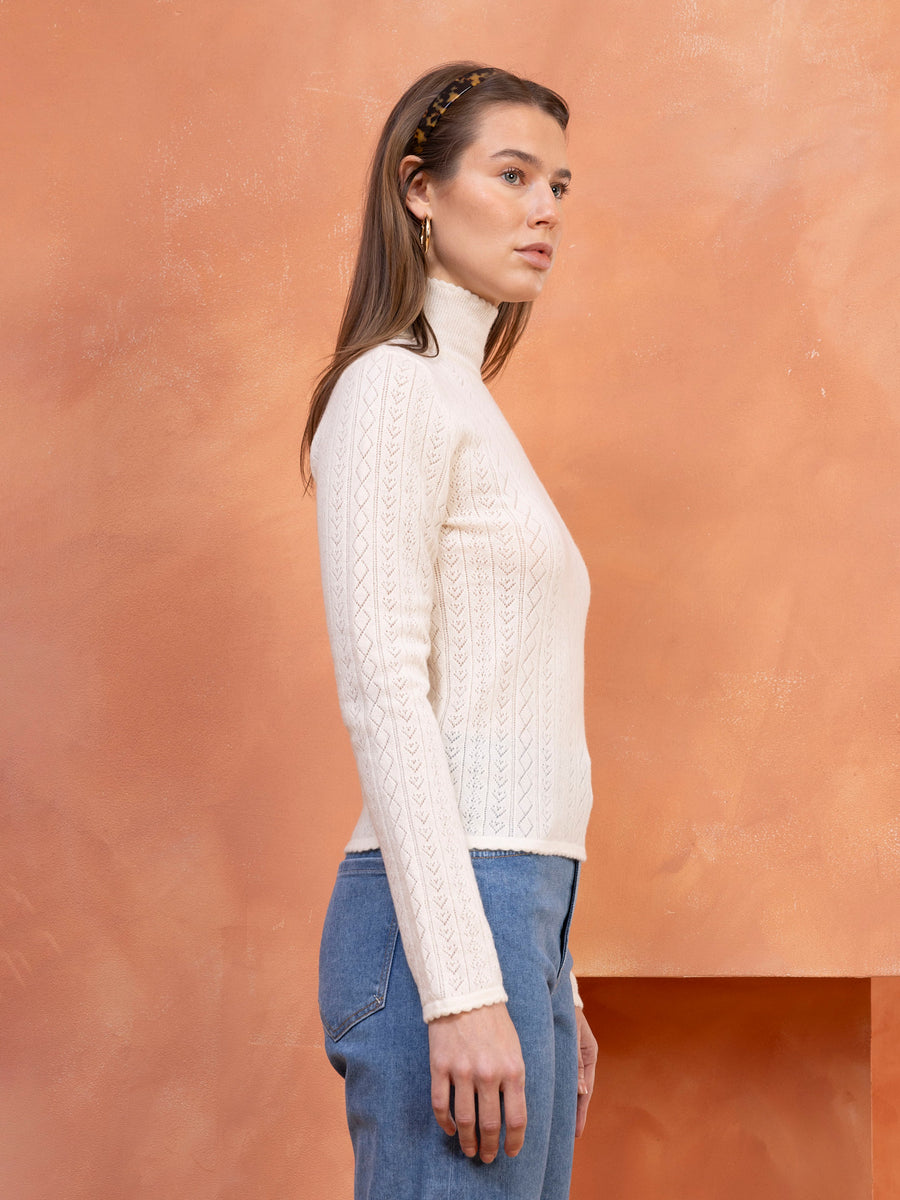 Hearts in a Row Knit Turtleneck