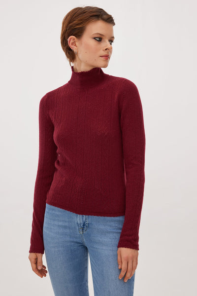 Hearts in a Row Knit Turtleneck