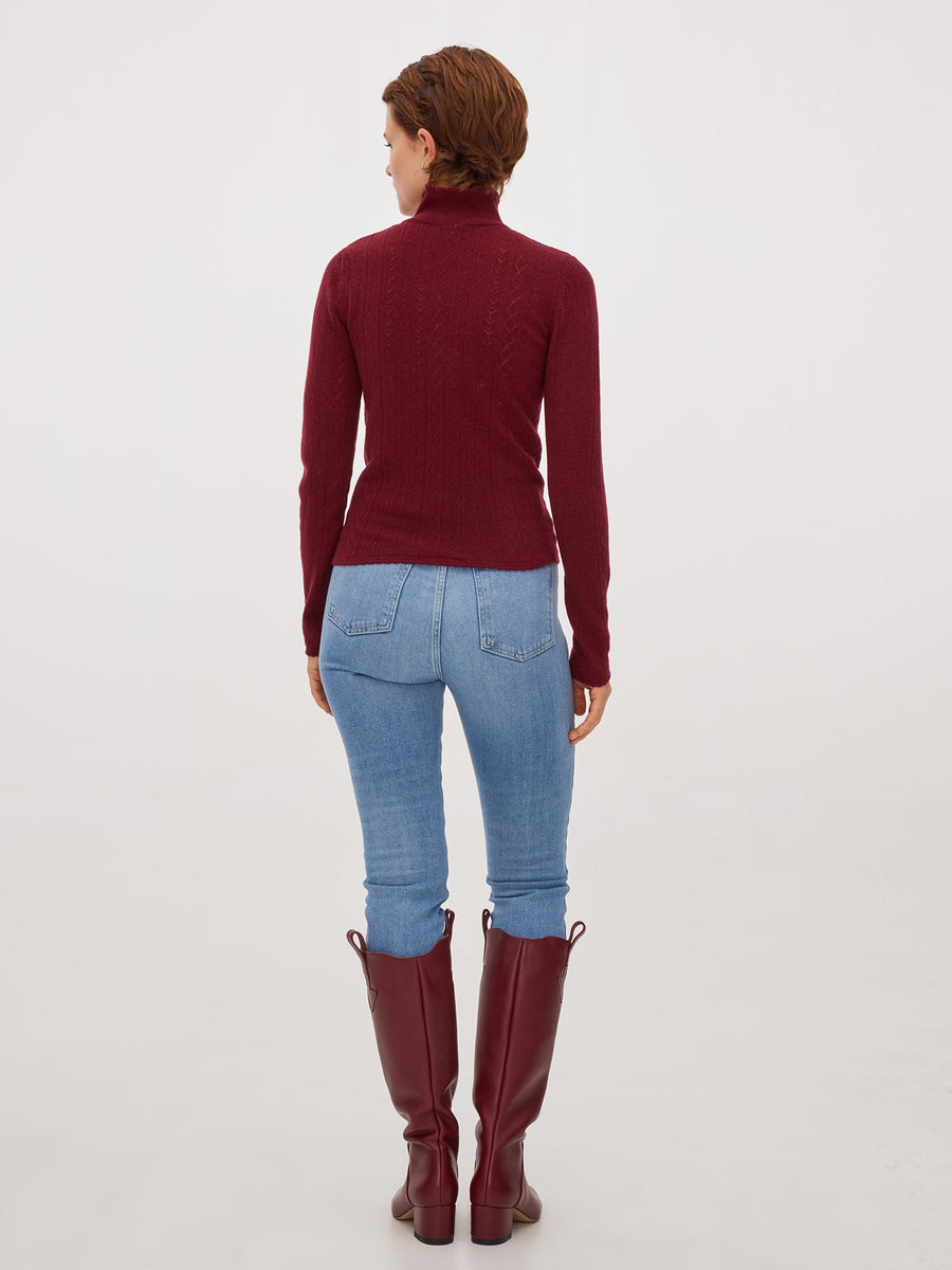 Hearts in a Row Knit Turtleneck