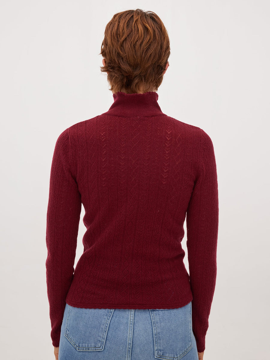 Hearts in a Row Knit Turtleneck