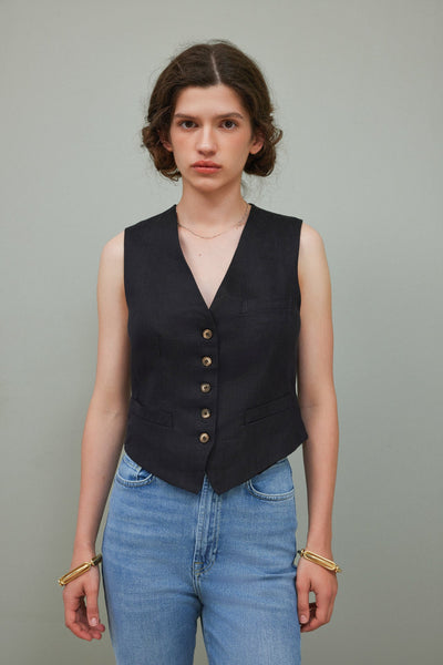 Vida Linen Vest