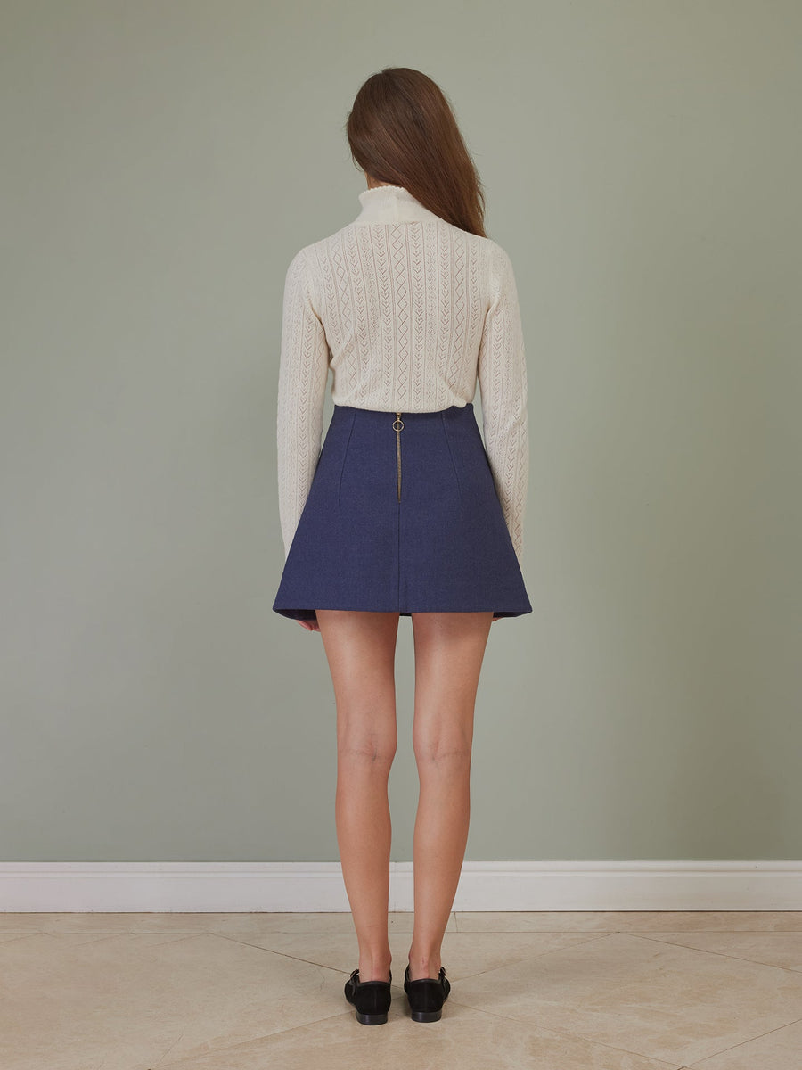 Golnar Mini Wool Skirt