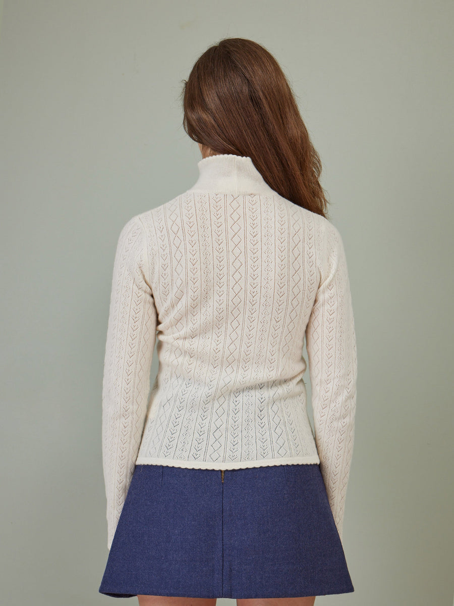 Hearts in a Row Knit Turtleneck