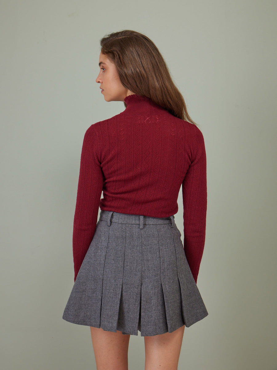 Hearts in a Row Knit Turtleneck