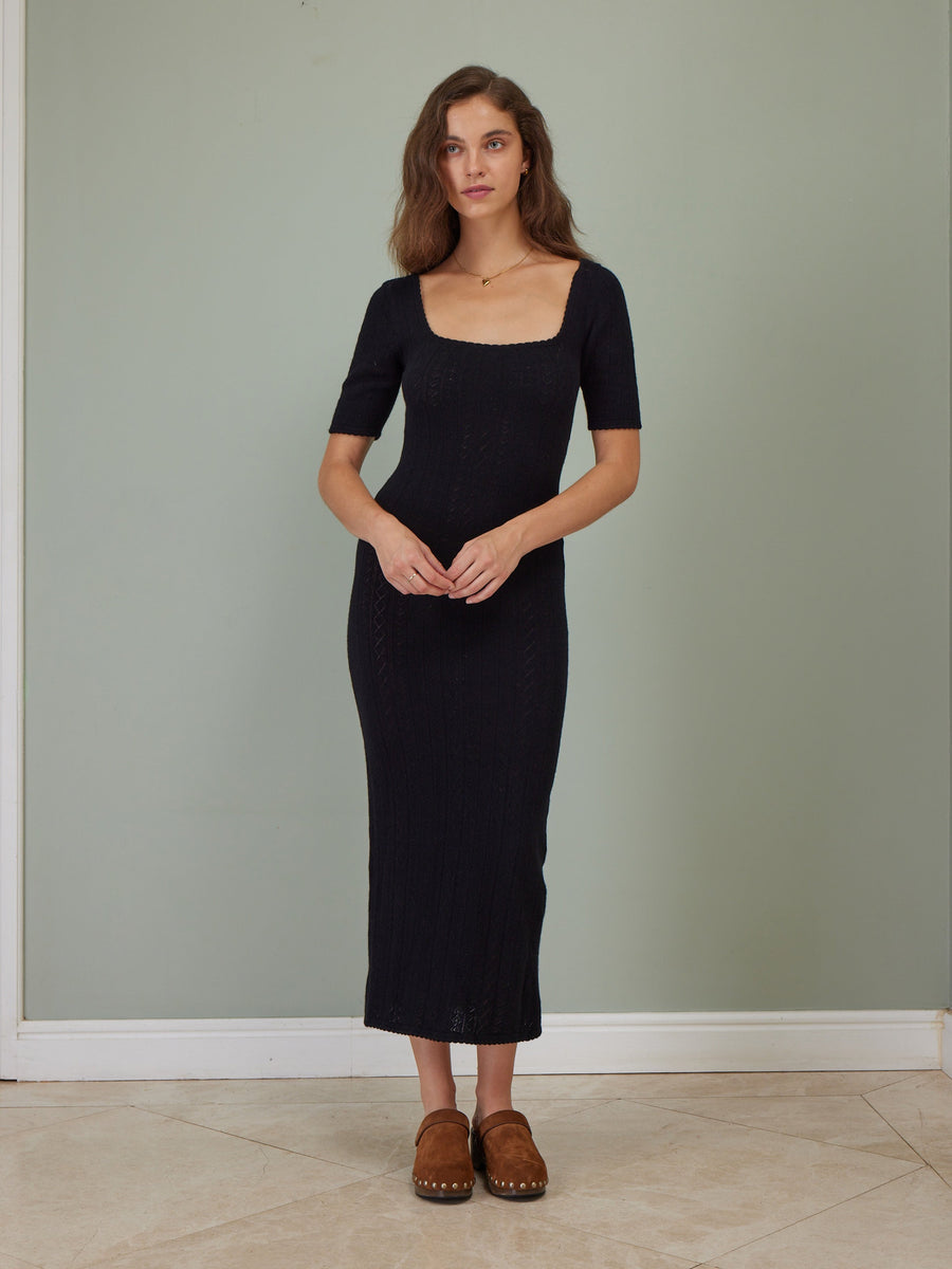 Hearts in a Row Long Knit Dress