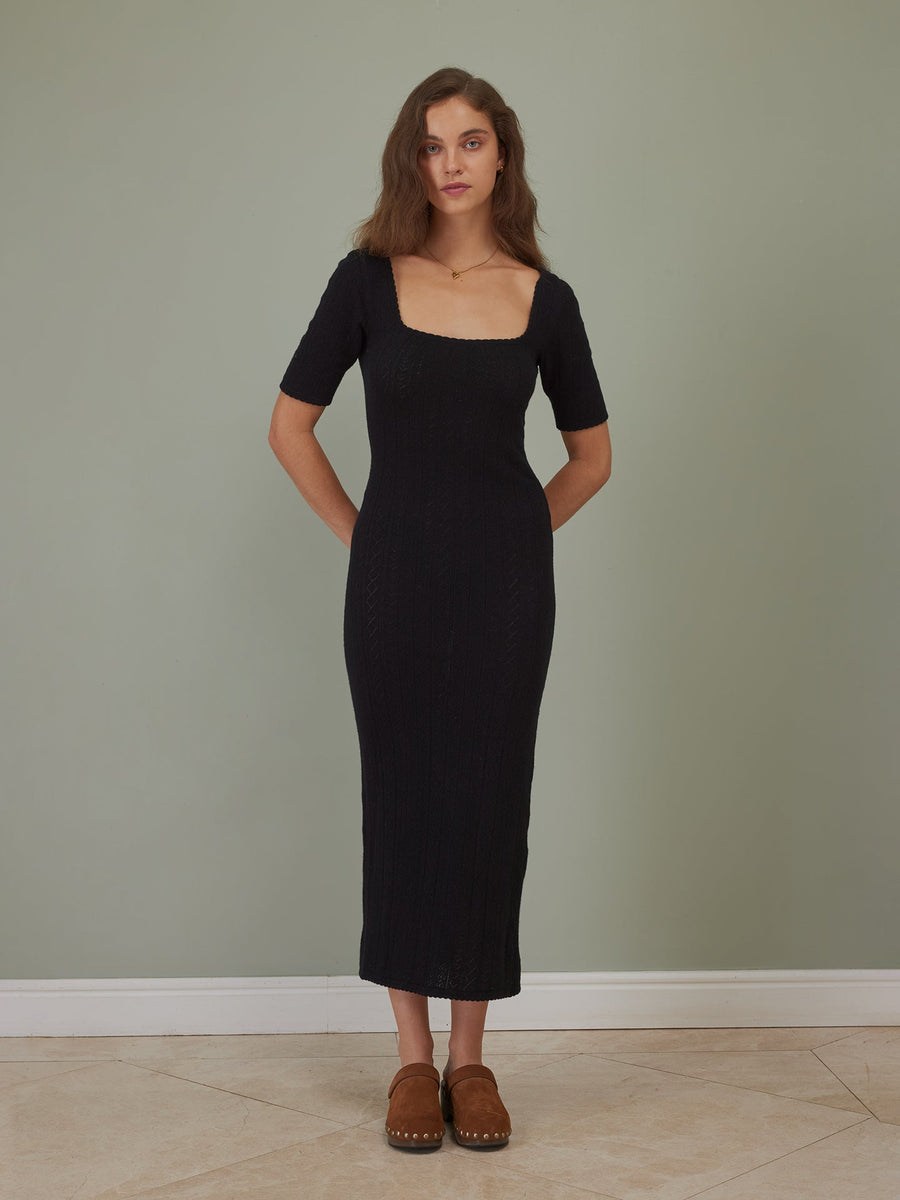 Hearts in a Row Long Knit Dress