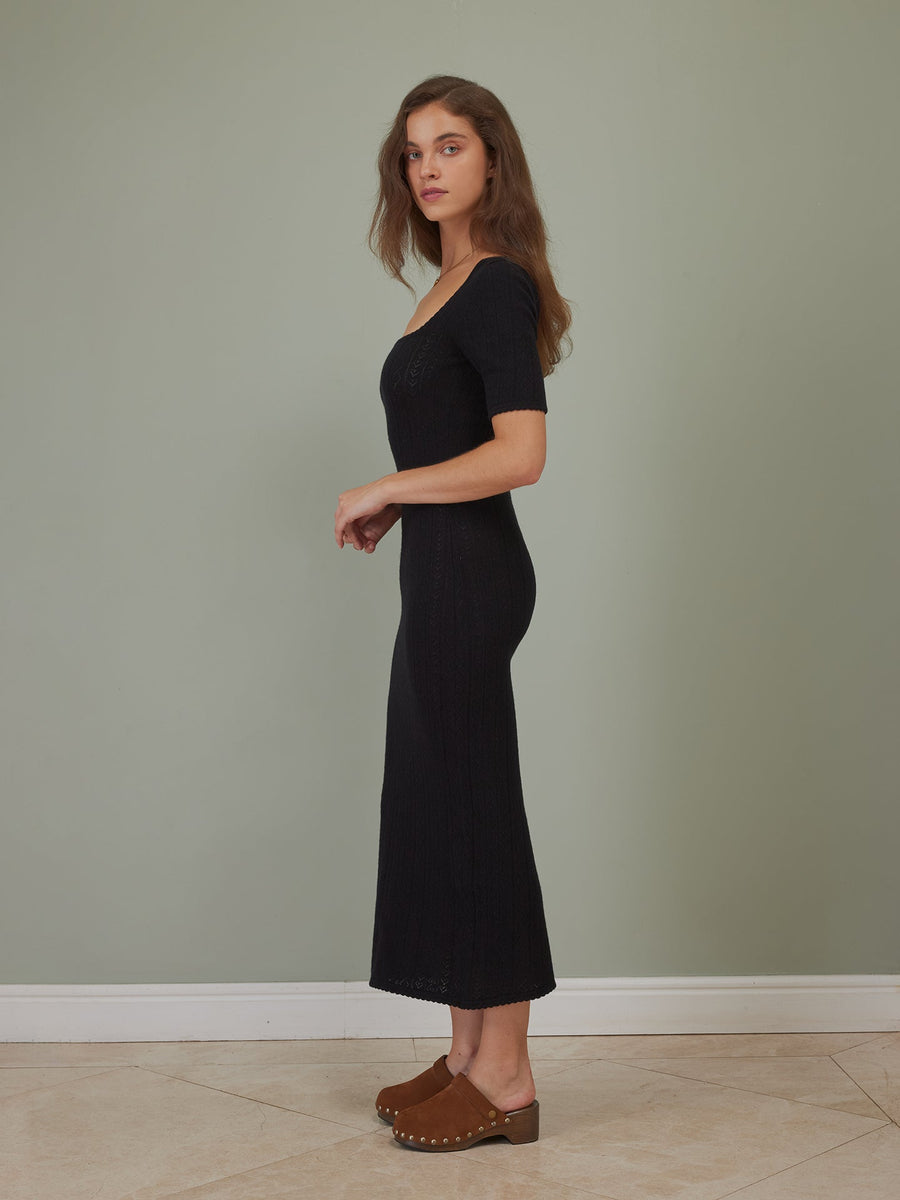 Hearts in a Row Long Knit Dress