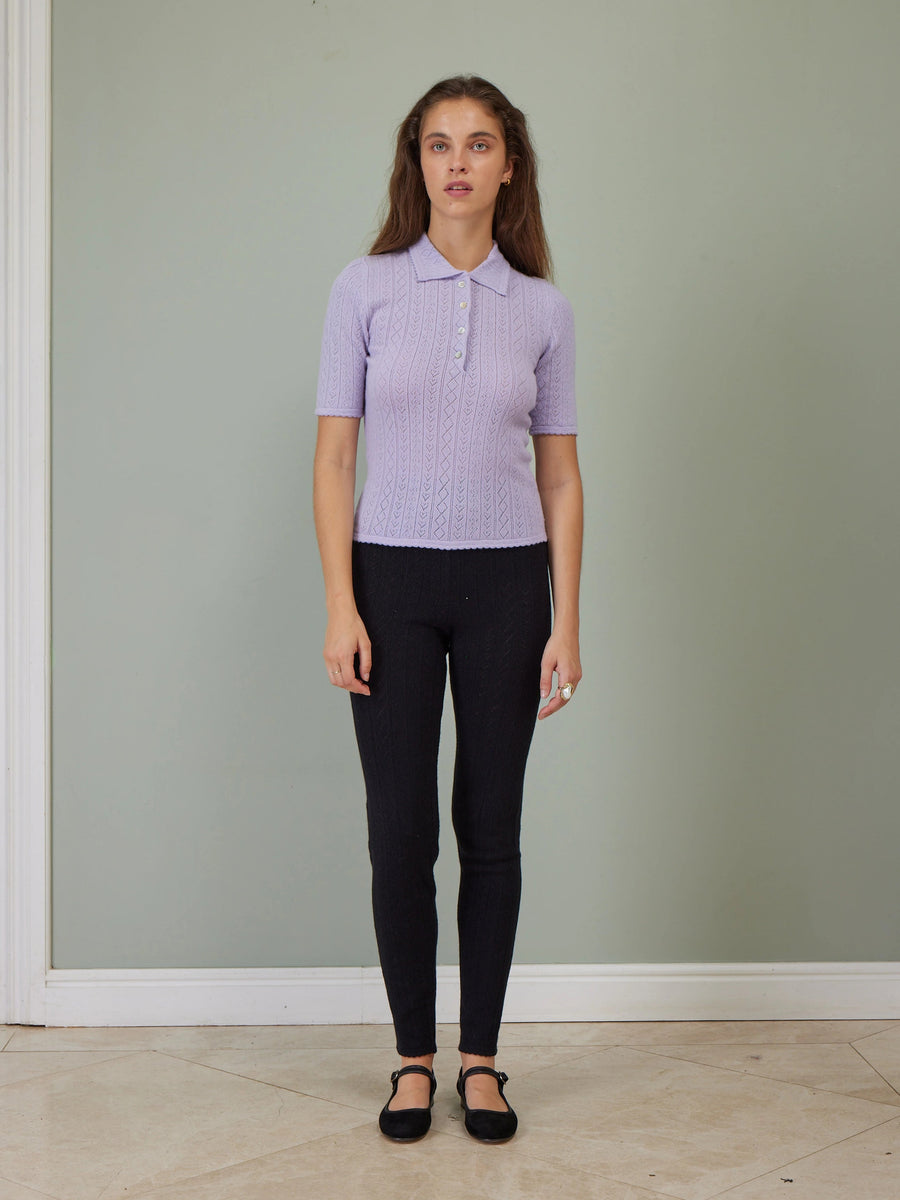 Hearts in a Row Knit Polo