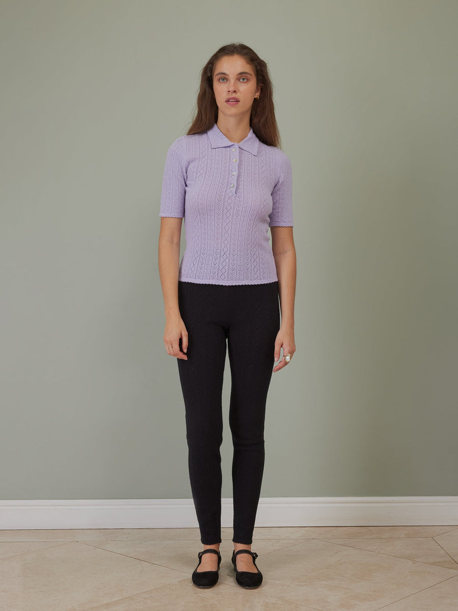 Hearts in a Row Knit Polo