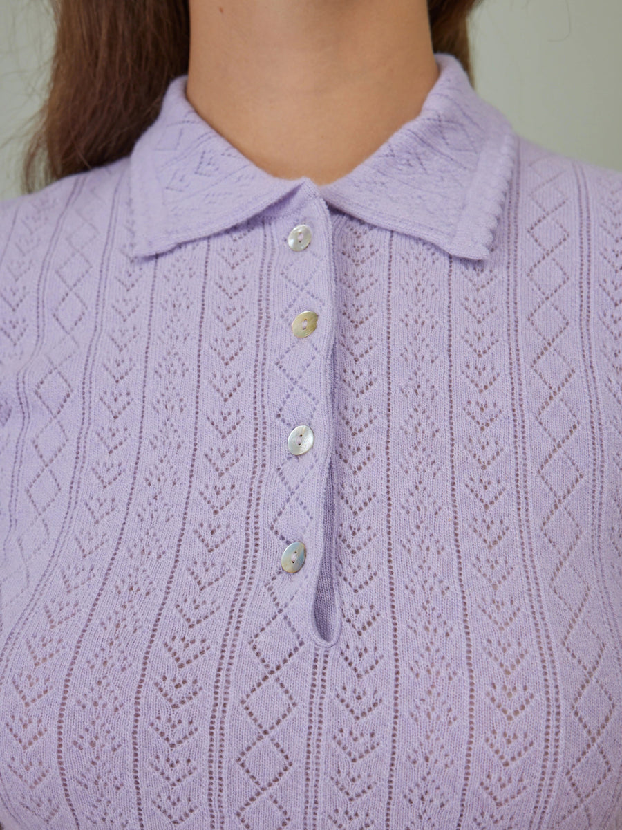 Hearts in a Row Knit Polo