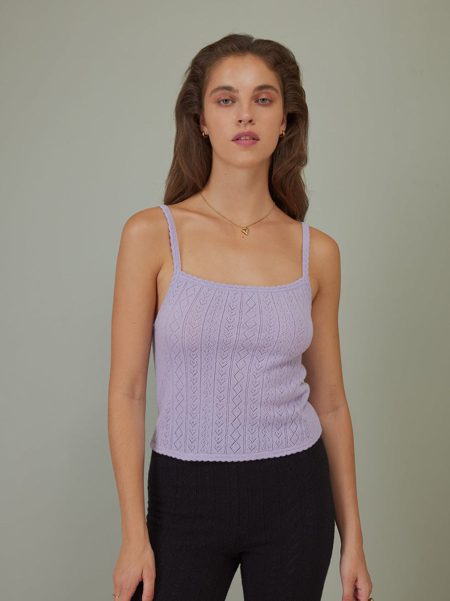 Hearts in a Row Knit Tank