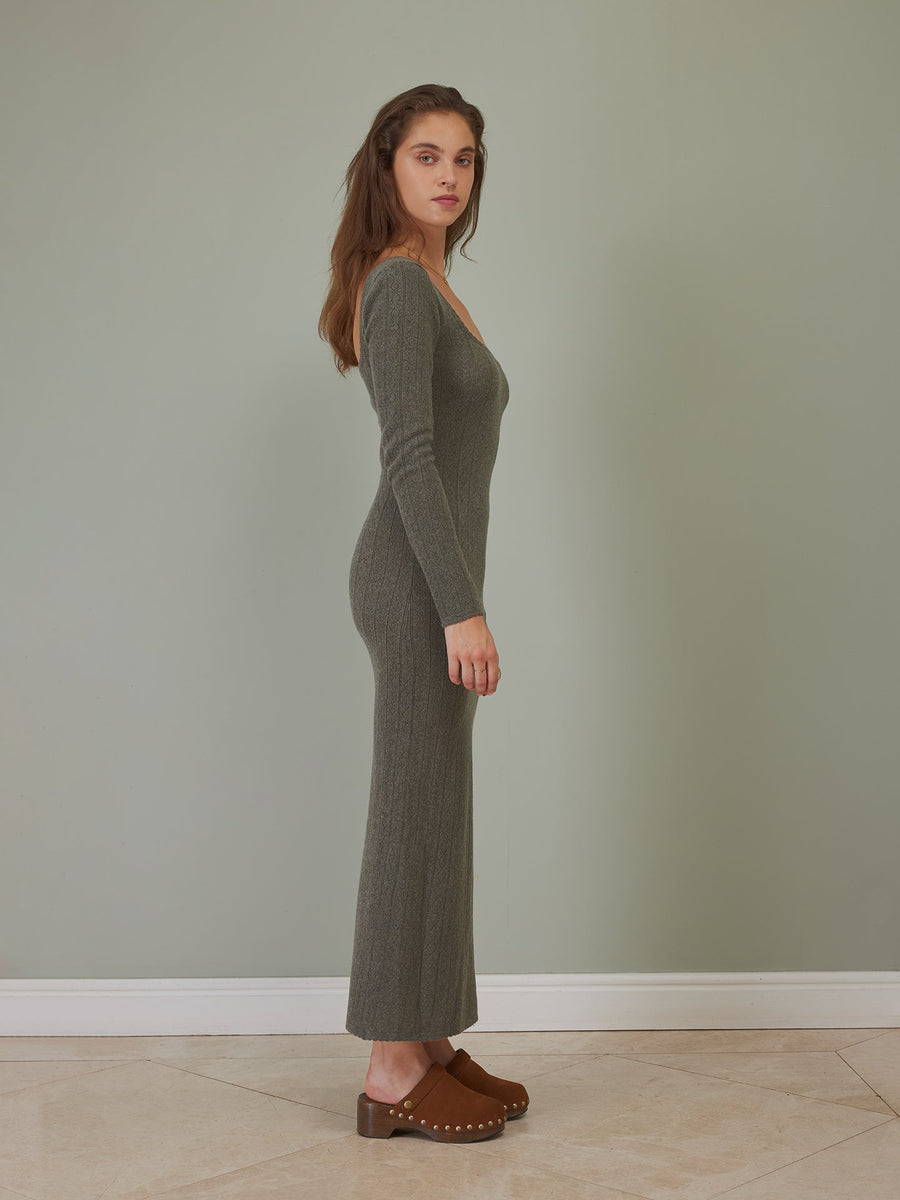 Hearts in a Row Long Knit Dress