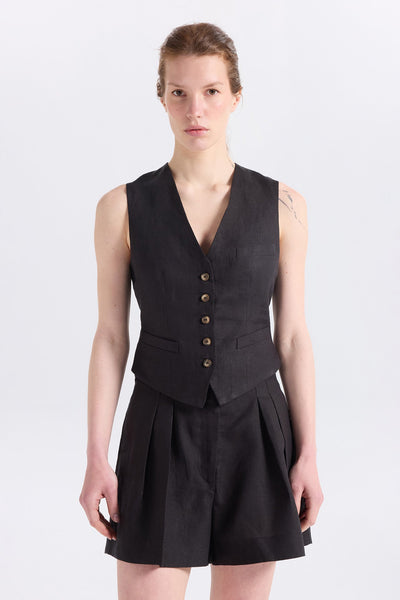 Vida Linen Vest