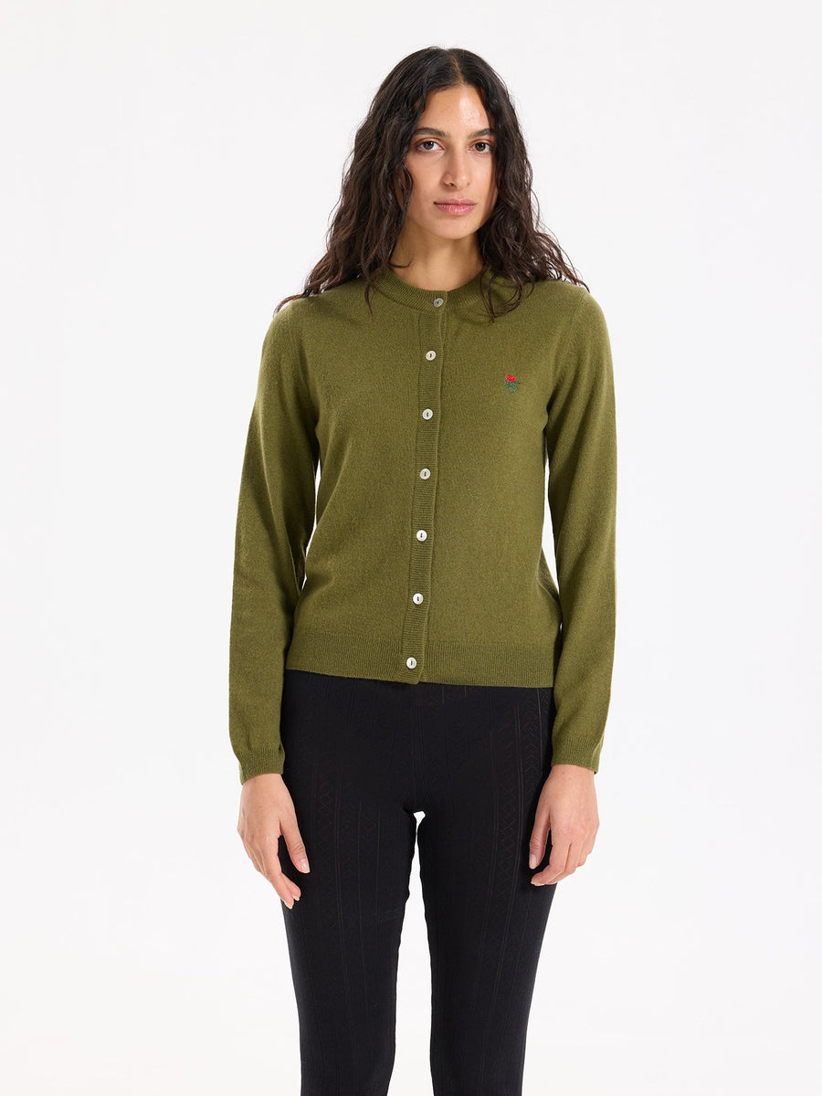 Lover's Knot Wool Cashmere Cardigan