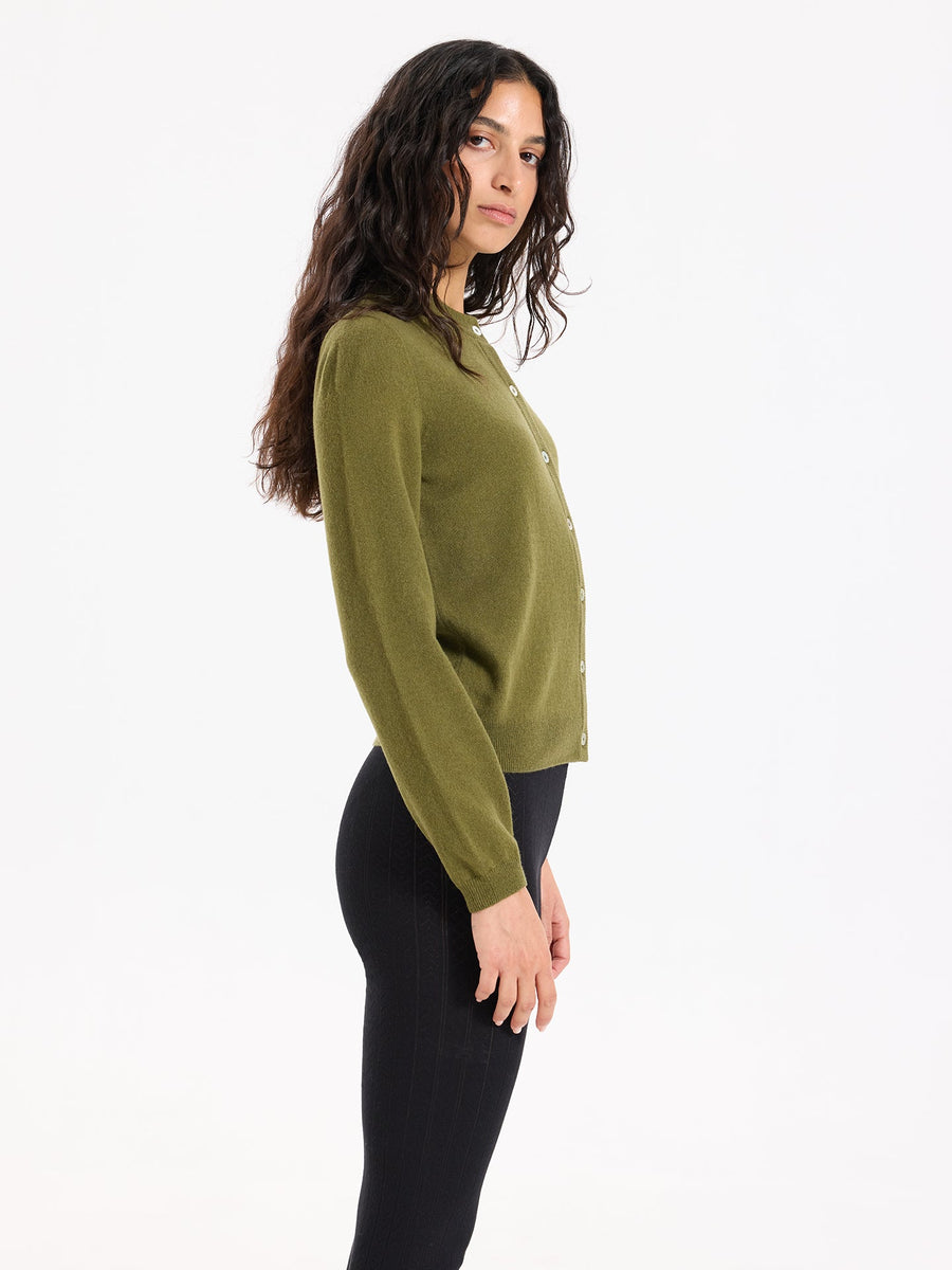 Lover's Knot Wool Cashmere Cardigan