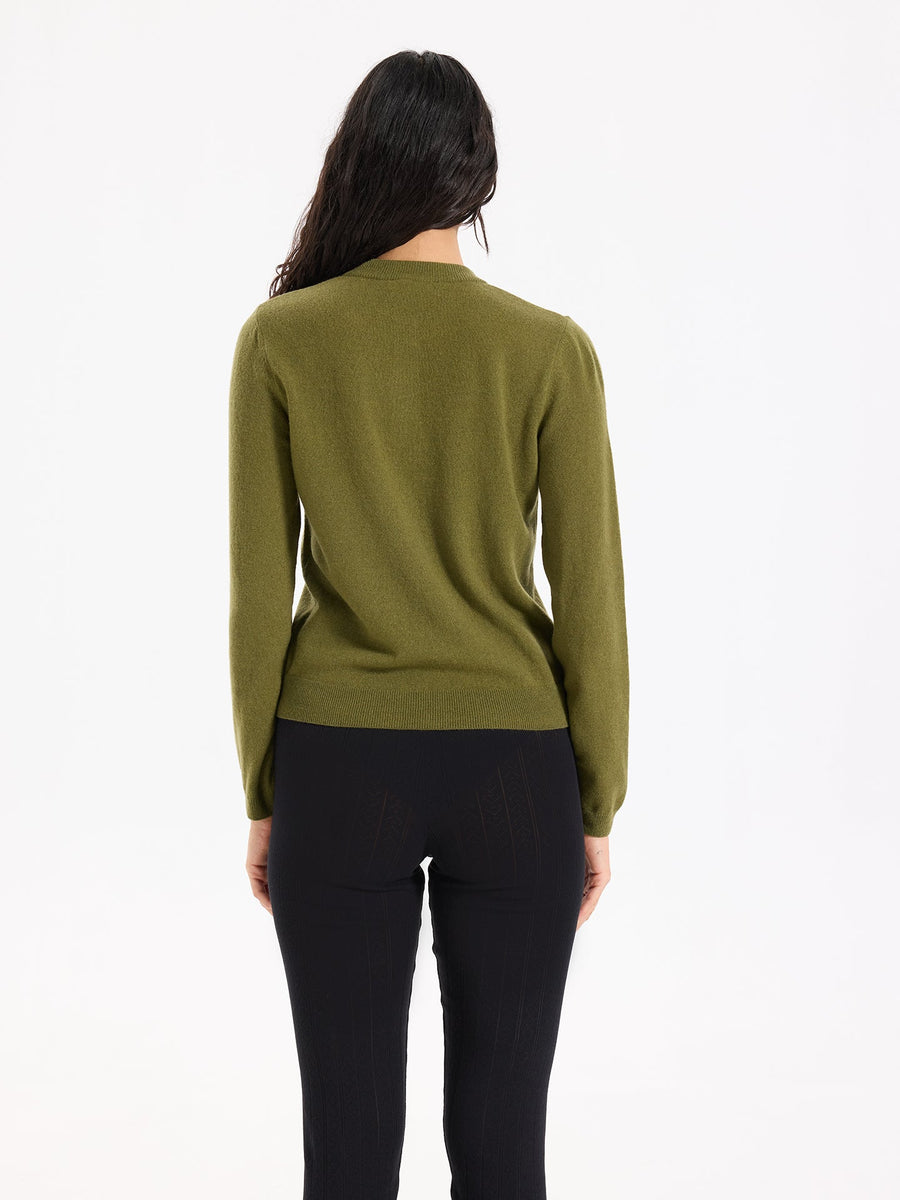 Lover's Knot Wool Cashmere Cardigan