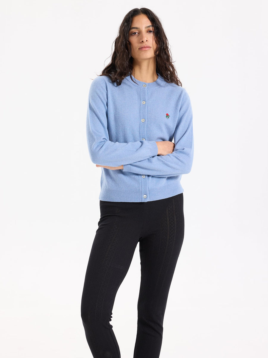 Lover's Knot Wool Cashmere Cardigan