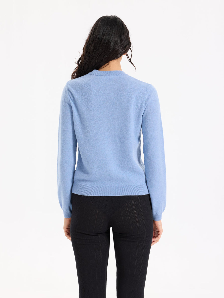 Lover's Knot Wool Cashmere Cardigan