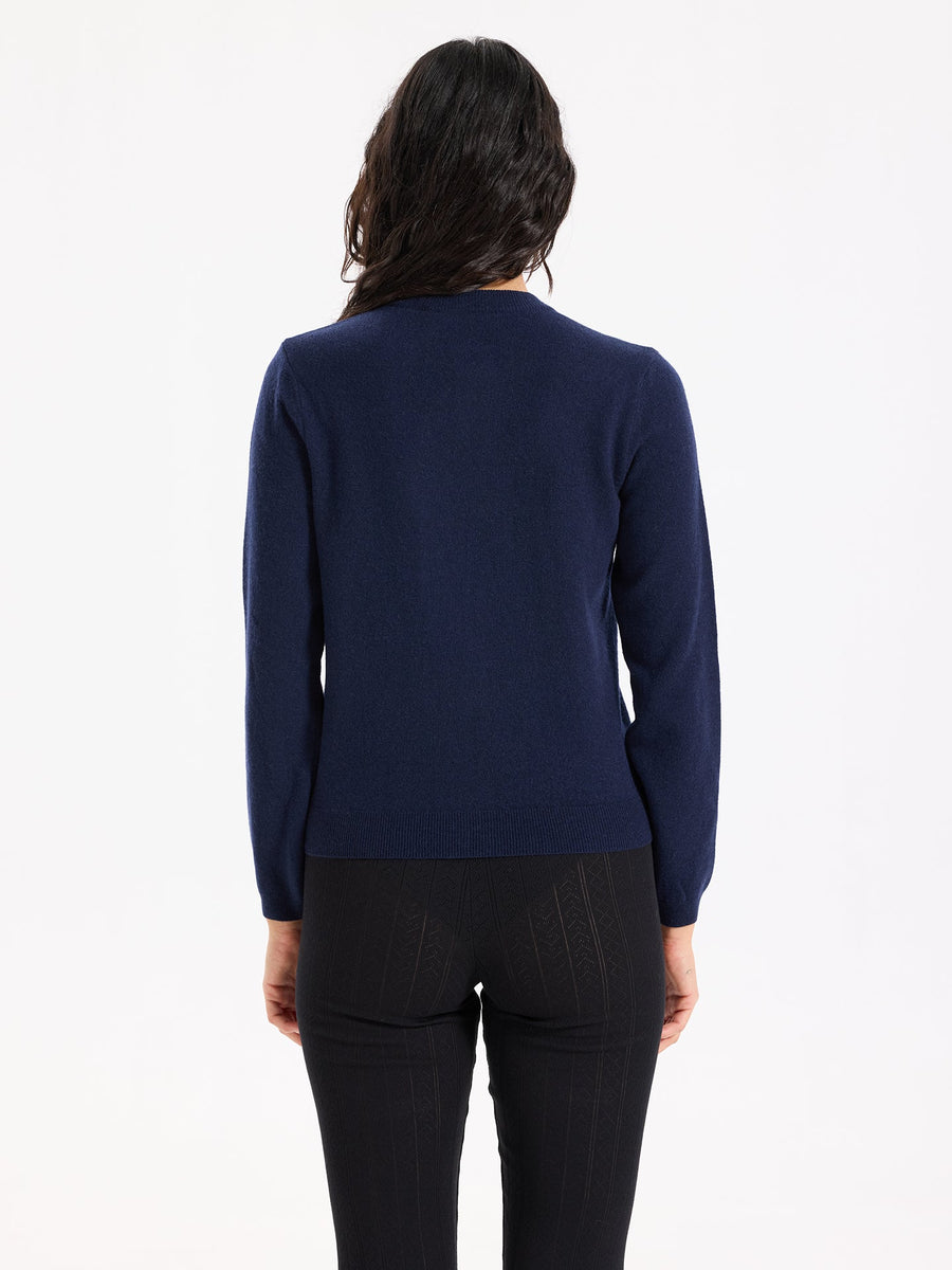 Lover's Knot Wool Cashmere Cardigan