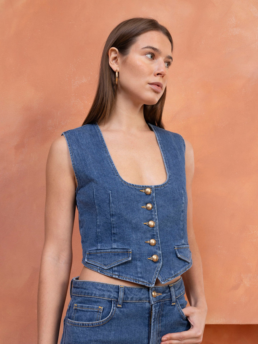 Marfa Denim Vest