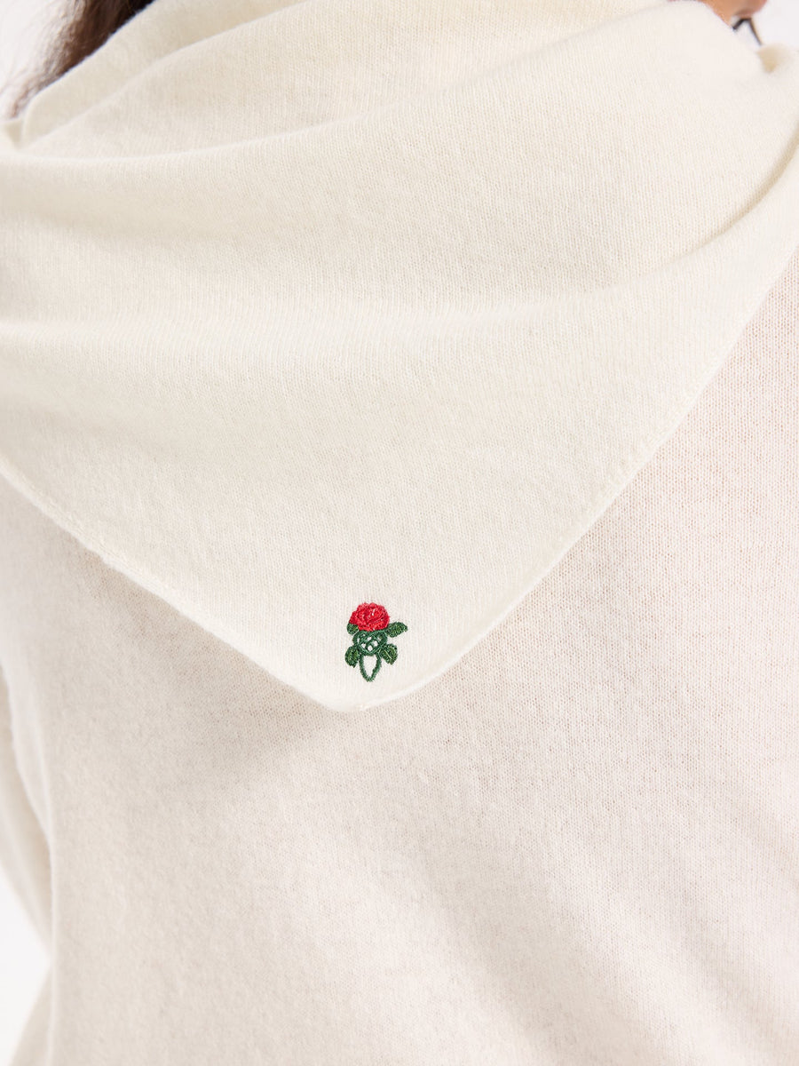 Lover's Knot Wool Cashmere Bandana Scarf