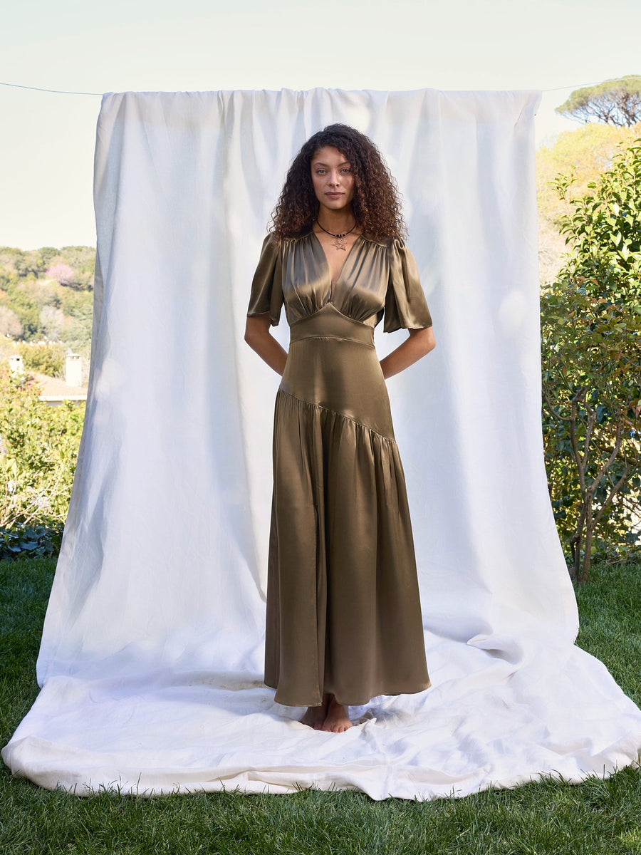 Maira Silk Dress