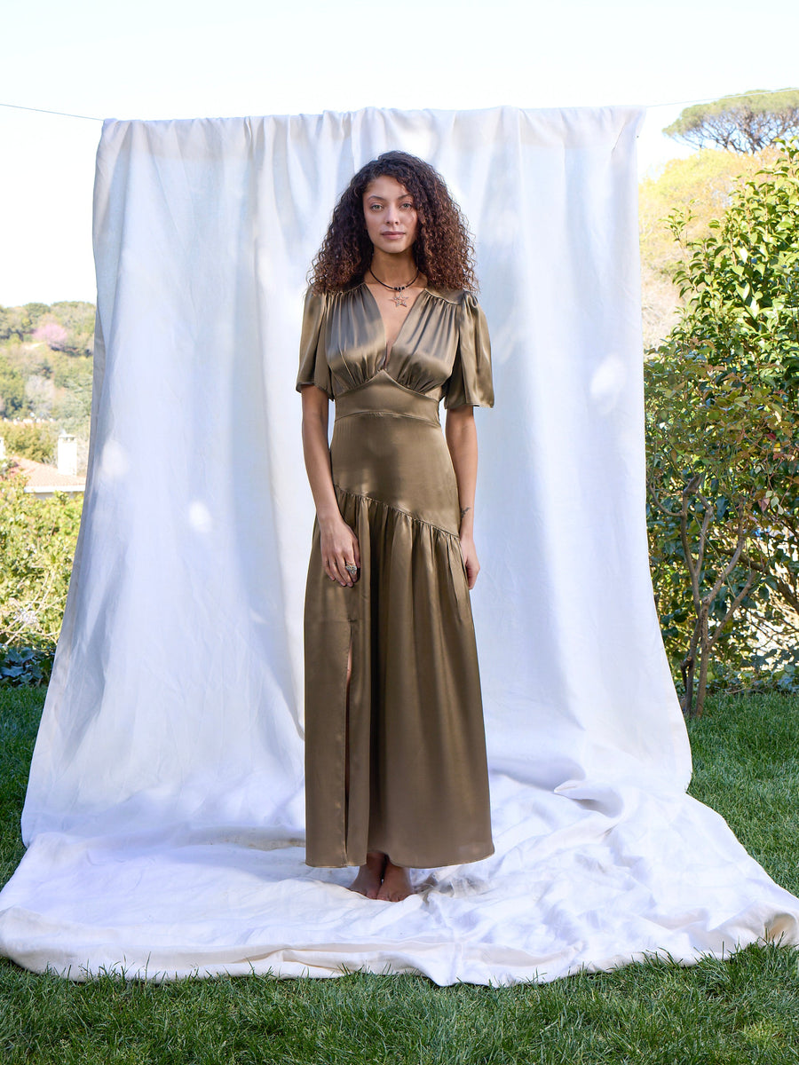 Maira Silk Dress