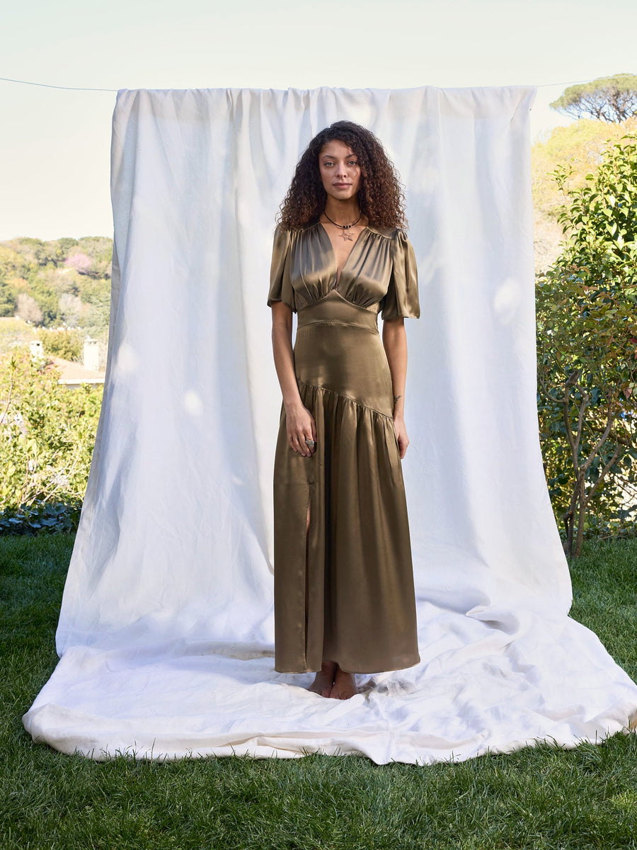 Maira Silk Dress