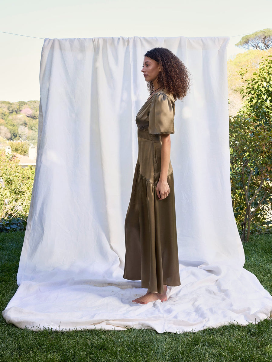 Maira Silk Dress