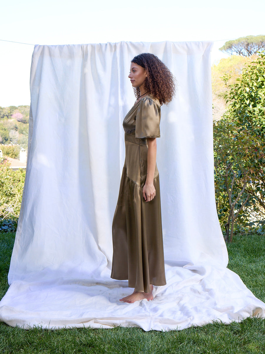 Maira Silk Dress