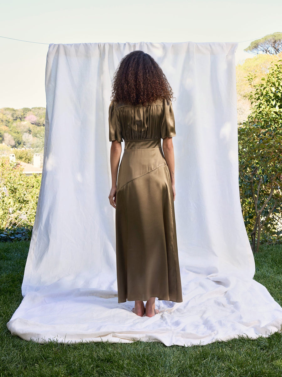 Maira Silk Dress