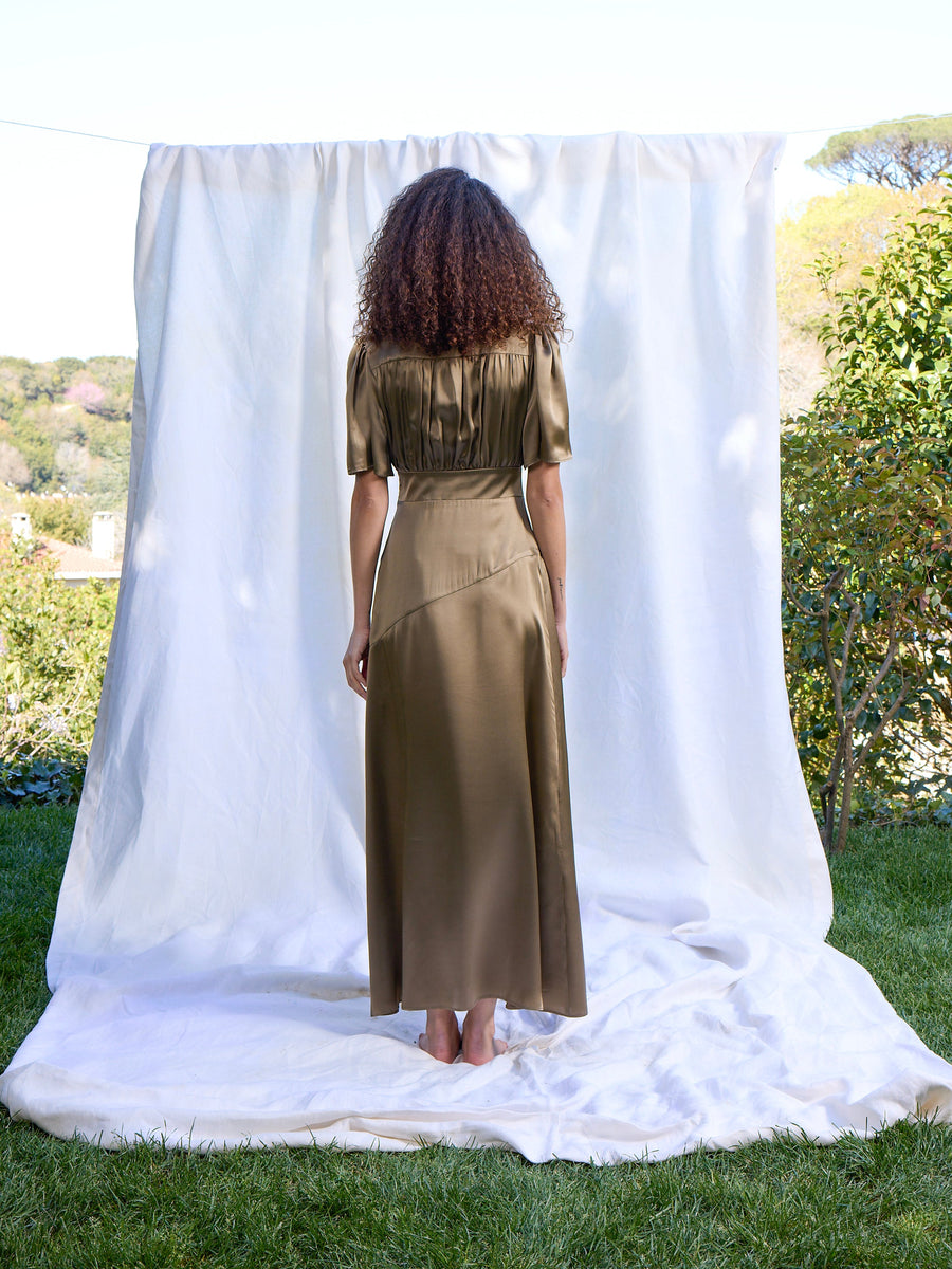 Maira Silk Dress