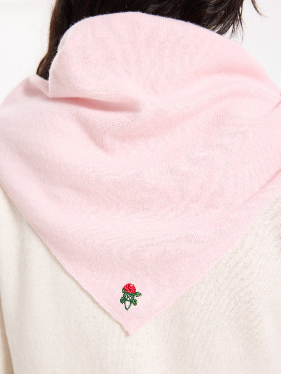 Lover's Knot Wool Cashmere Bandana Scarf