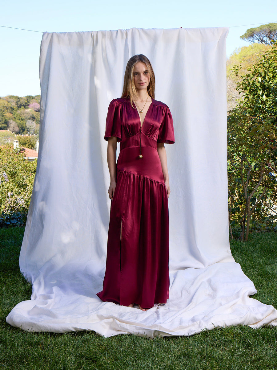 Maira Silk Dress