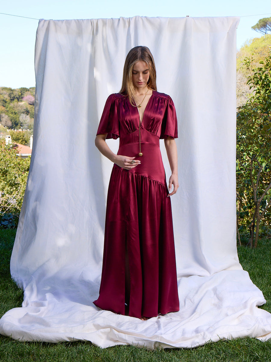 Maira Silk Dress