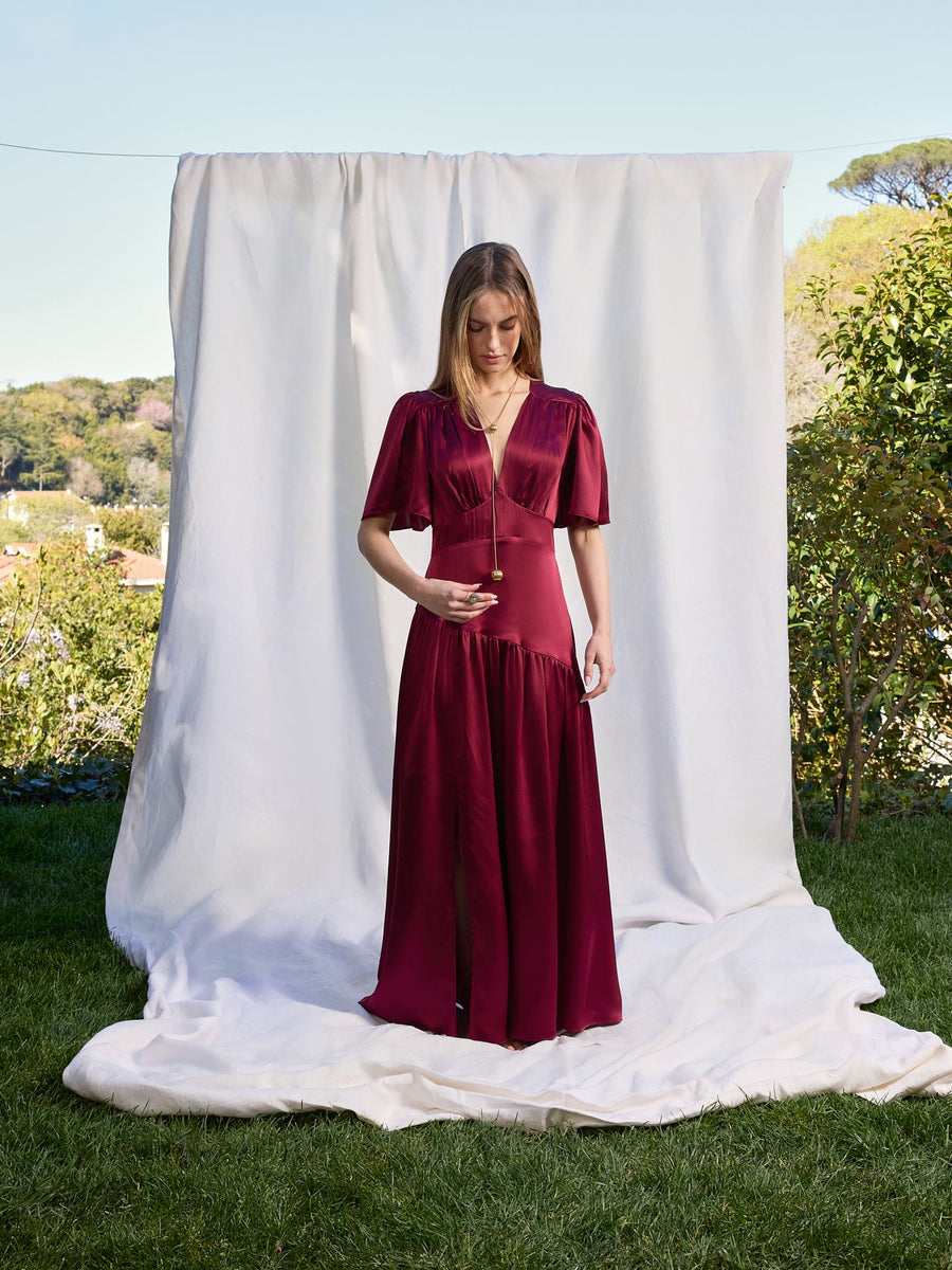 Maira Silk Dress