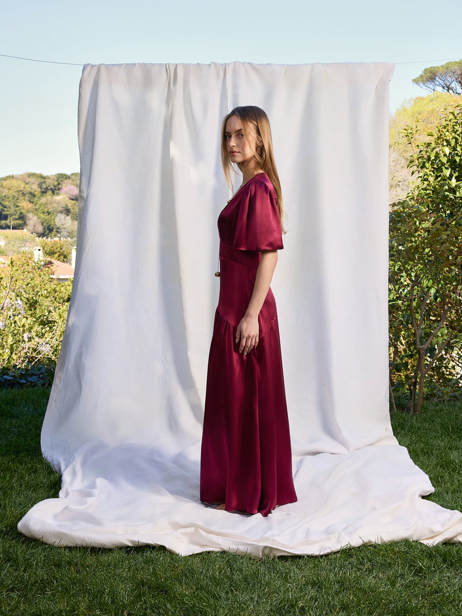 Maira Silk Dress
